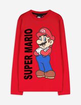koszulka z długim rękawem - Super Mario - czerwony