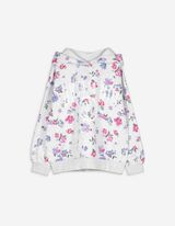 Hoodie - Print all-over - lichtgrijs