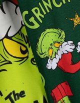 Pyjama Set aus Shirt und Hose - Grinch - bronzefarben