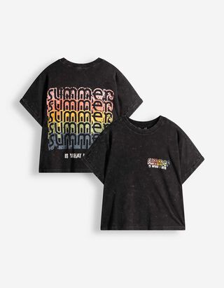 T-Shirt - Print - grau