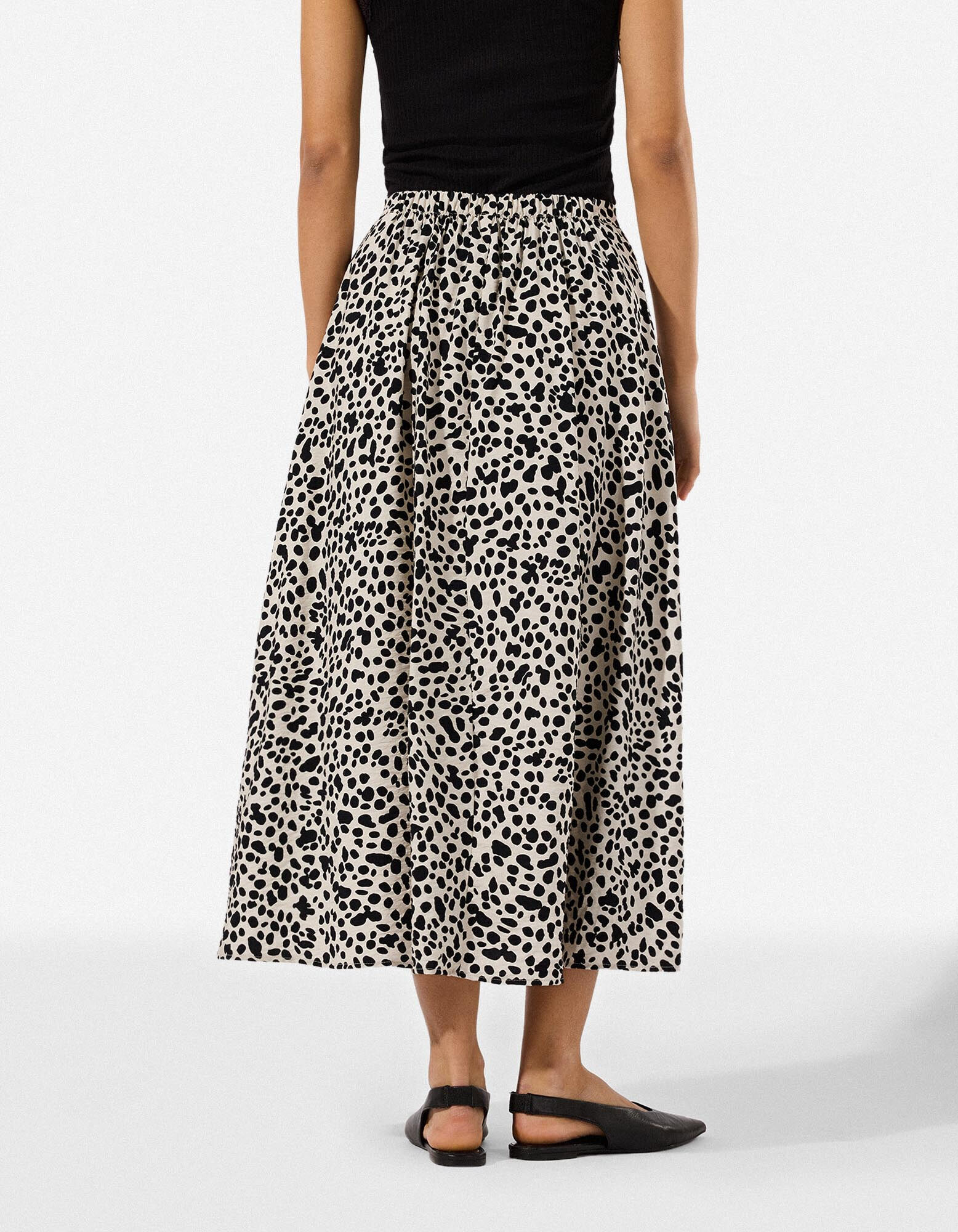 Rok - Stippenmotief - Beige
