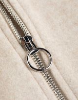 Jacke - Cropped - beige