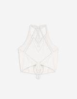 Top - Allacciatura al collo - bianco