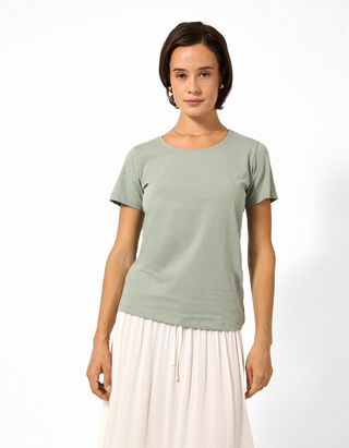 T-Shirt - Stretchanteil - Khaki
