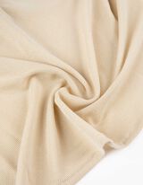 Hemdbluse - Lurex - beige