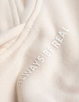 Hoodie - Print - beige