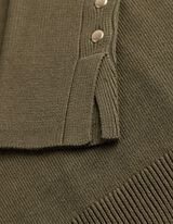 Strickpullover - Rollkragen - Khaki