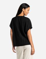 Marškinėliai - Klostės - juodas