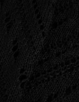 Strickpullover - V-Ausschnitt - schwarz