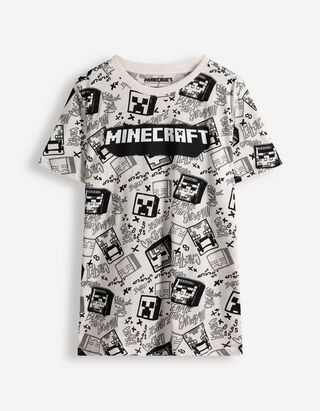 T-Shirt - Minecraft - wei&szlig;