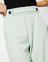 Hose - Elastischer Verschluss - gr&uuml;n