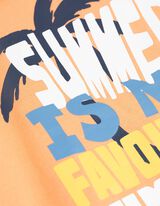 koszulka bez rękaw&oacute;w - Druk z przodu - pomaranczowy