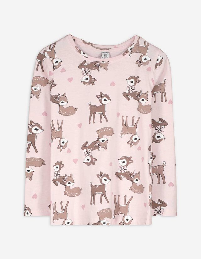 Allover-Print - rosa