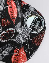 Beisbolo kepurė - Ištisinis raštas - juodas