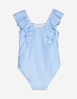 Jednodielne plavky - Vol&aacute;ny - biely