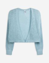 Cardigan - weite Ärmel - hellblau