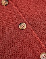 Stricktop - Knopfleiste - dunkelrot