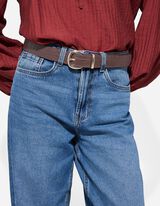 Cintura - Motivo animalier - marrone scuro