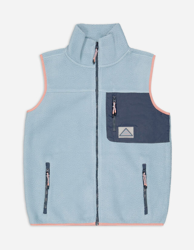 Gilet - Peluche - celeste