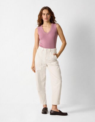 Jeans - Barrel Fit - Wei&szlig;