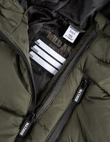 Prešívaná vesta - Reflexný prvok - tmavozelena