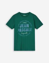 T-shirt - Tekstprint - donkergroen