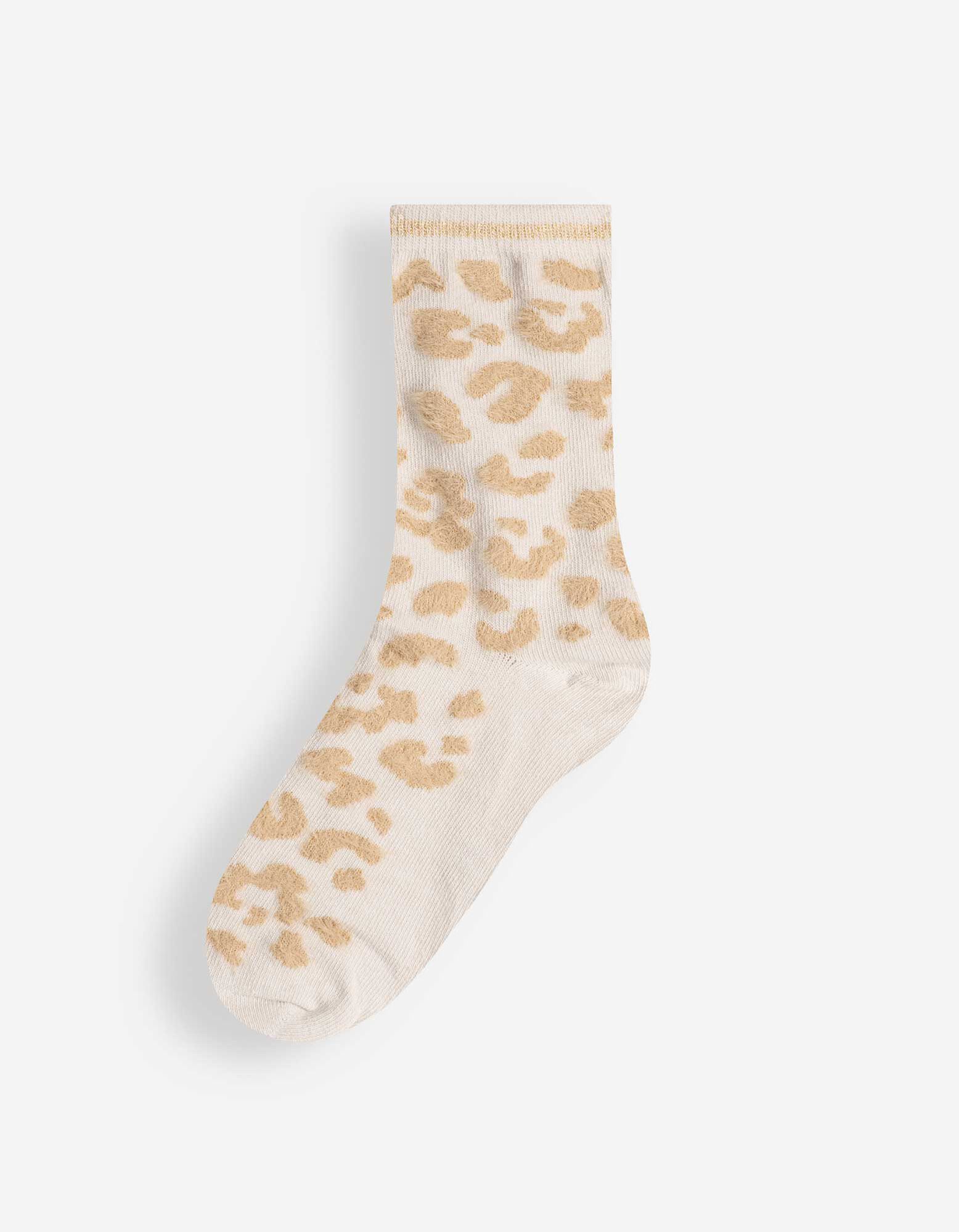 Socken - Leopardenmuster - Beige