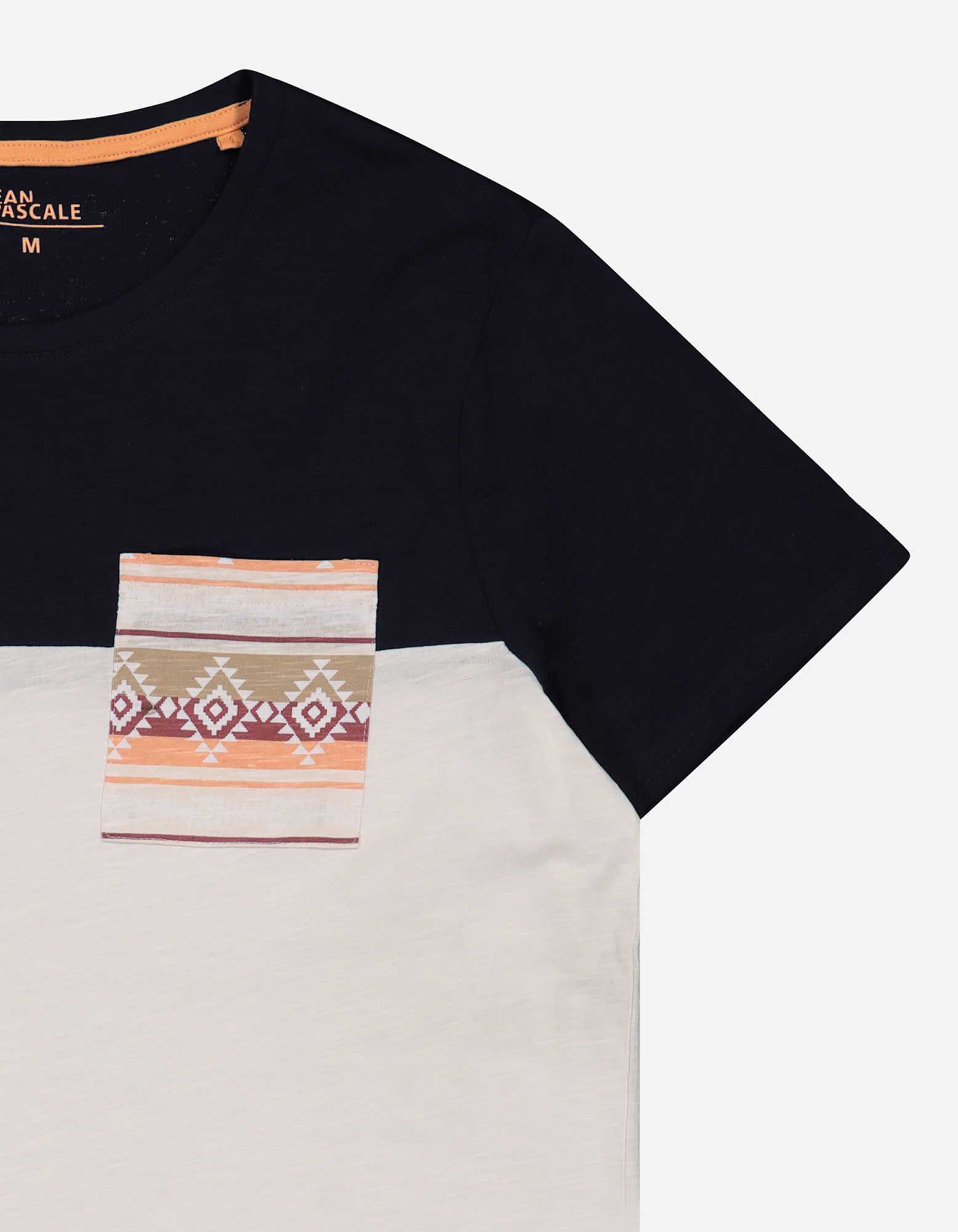 T-shirt - Poche-poitrine - blanc