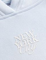 Hoodie - Print - Hellblau