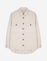 Hemd - einfarbig - beige