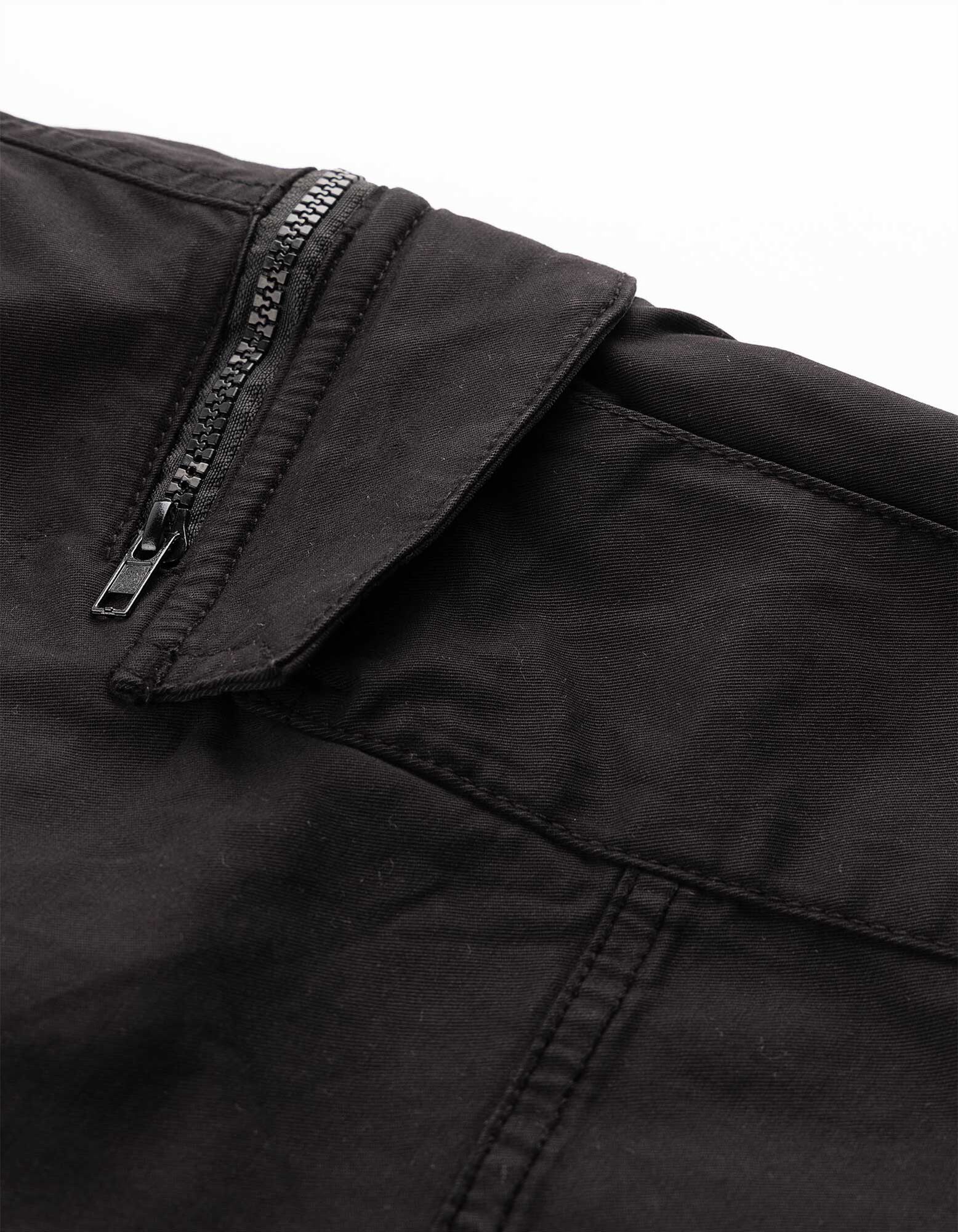 Cargohose - Jogger Fit - Schwarz