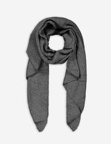 Šál - Vlnený vzhľad - tmavoseda