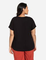 T-Shirt - Viskose-Anteil