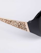 akiniai nuo saulės - Metalinės detalės - juodas