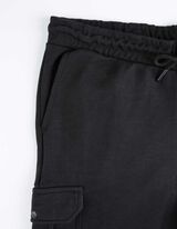 joggersy - troczek na dole - czarny