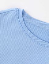 T-shirt - A costine - celeste