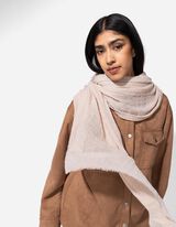 Šál - Viskózová zmes - bezova