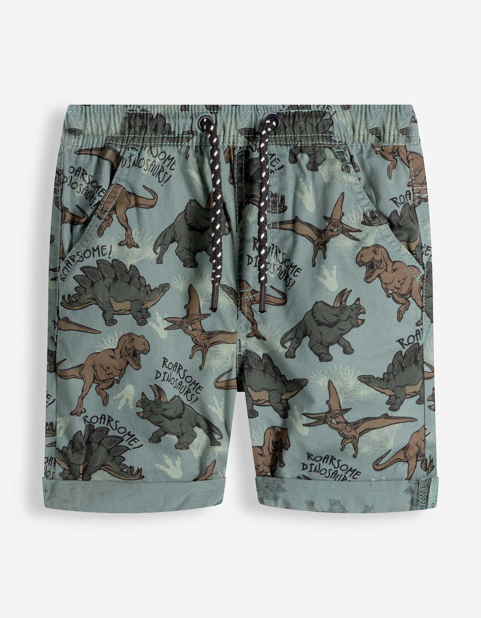 Short - Motief all-over - Turkoois