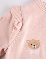 Set hanorac și pantaloni - Broderii - Roz