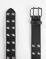 Opasok - Nitovaná podsádka - cierna