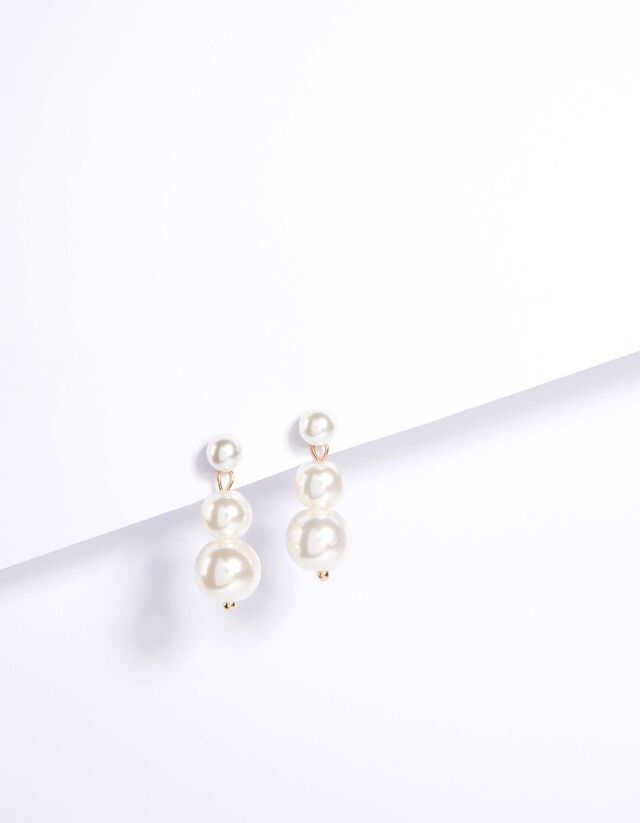 Orecchini - Perle decorative - oro