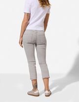 Caprihose - Skinny Fit - Grau