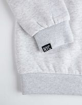 Pulover - Na&scaron;itek - svetlo siva