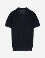 Polokošile - Polo límec - tmave modra