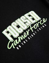 College jas - Print op rug - donkergrijs