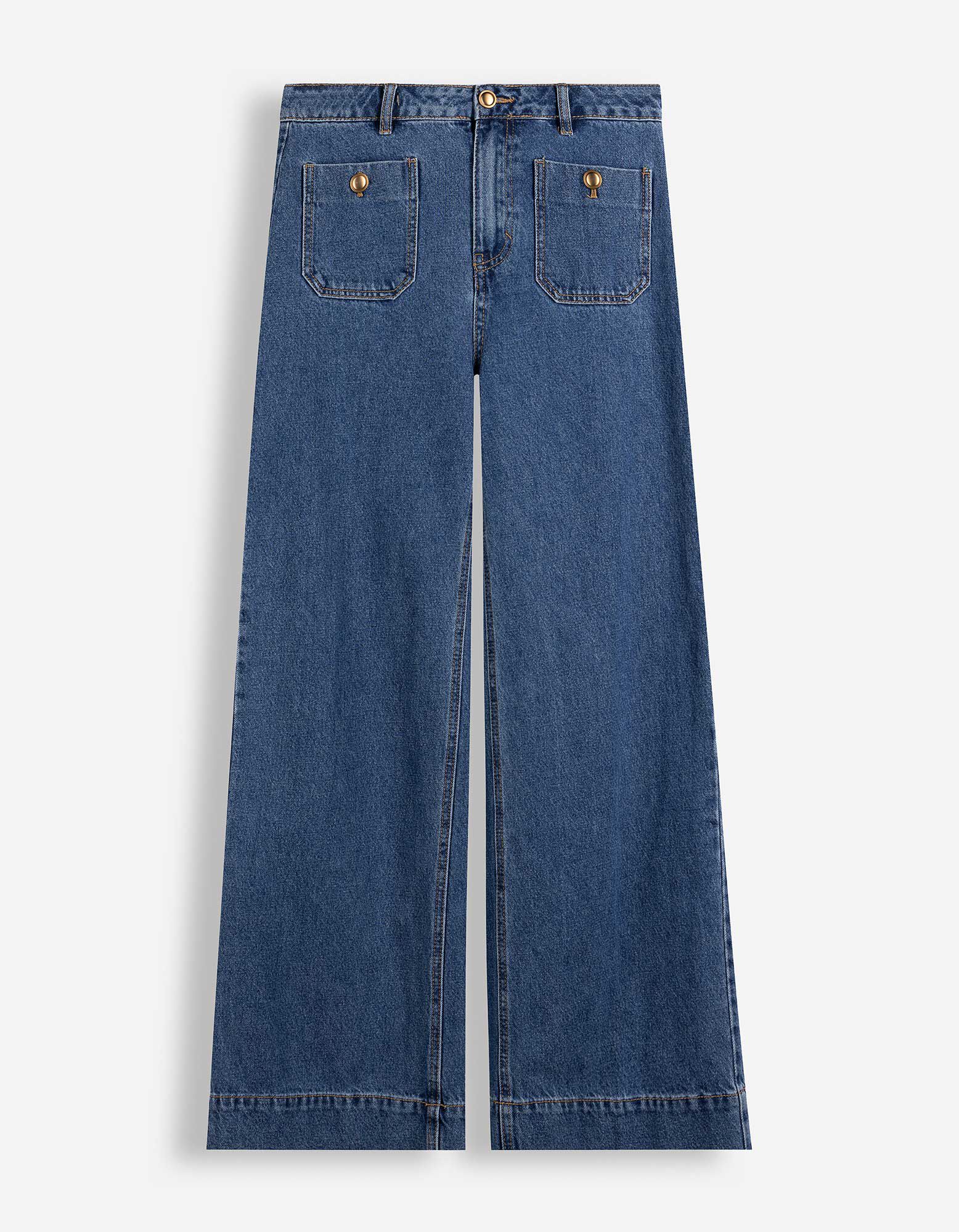 Jeans - Wide Fit - blau