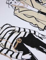 T-s&auml;rk - lisatud tikand - valge