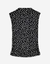 top - Mockneck - czarny