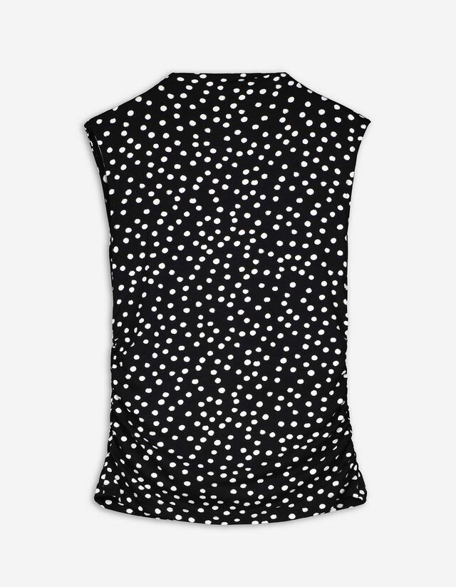 top - Mockneck - czarny