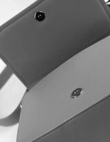 Torba za rame - Izgled kože - sivo